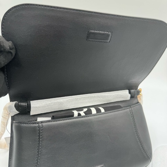 Lauren Ralph Lauren Black Shoulder Bag with Gold Accent | New with Tags - Picture 10 of 13
